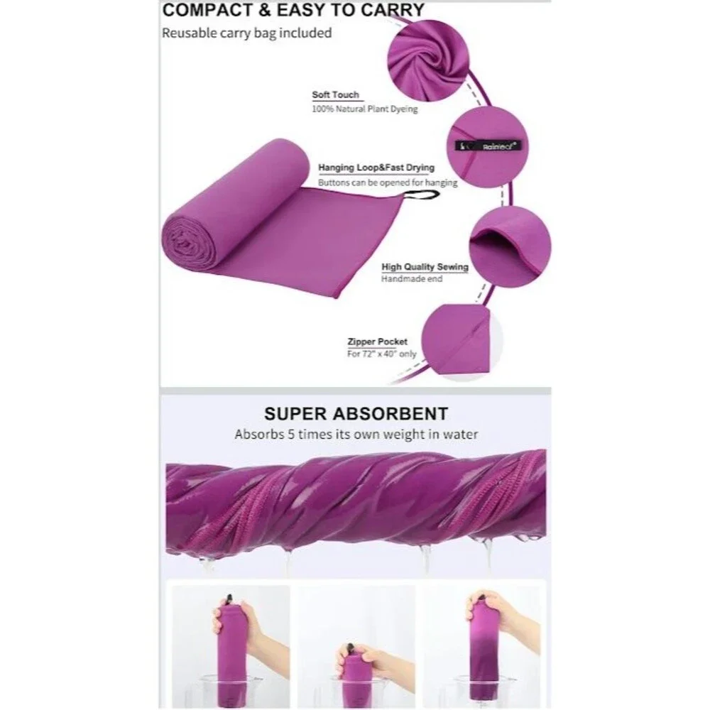 Rainleaf Microfiber Towel  12